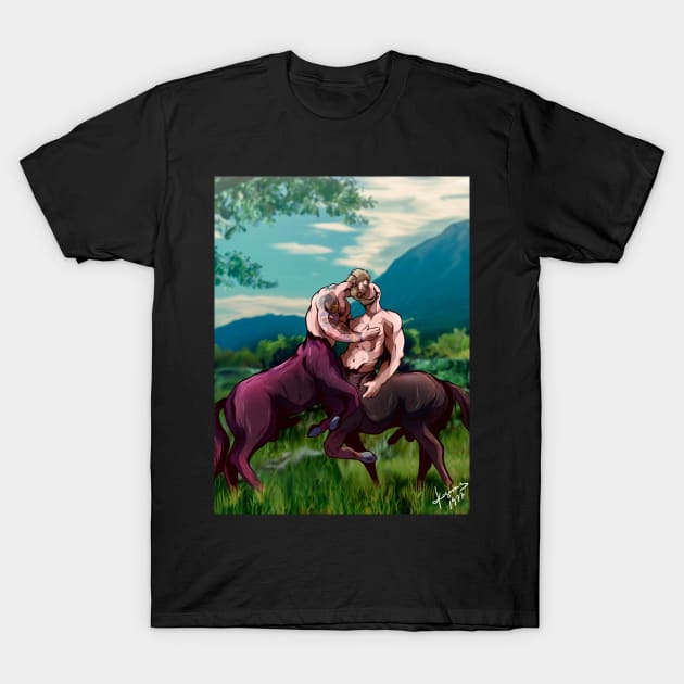 Centaur daddies T-Shirt by Tattooeddandyyy70